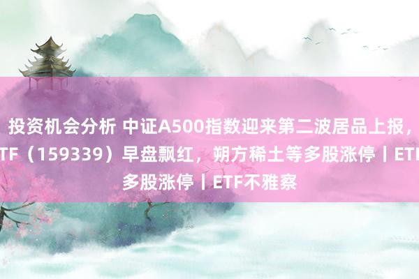 投资机会分析 中证A500指数迎来第二波居品上报，A500ETF（159339）早盘飘红，朔方稀土等多股涨停丨ETF不雅察