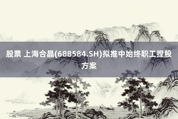 股票 上海合晶(688584.SH)拟推中始终职工捏股方案